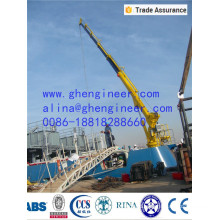 6t@24m Electric Hydraulic Crane Pedestal Crane Marine Crane